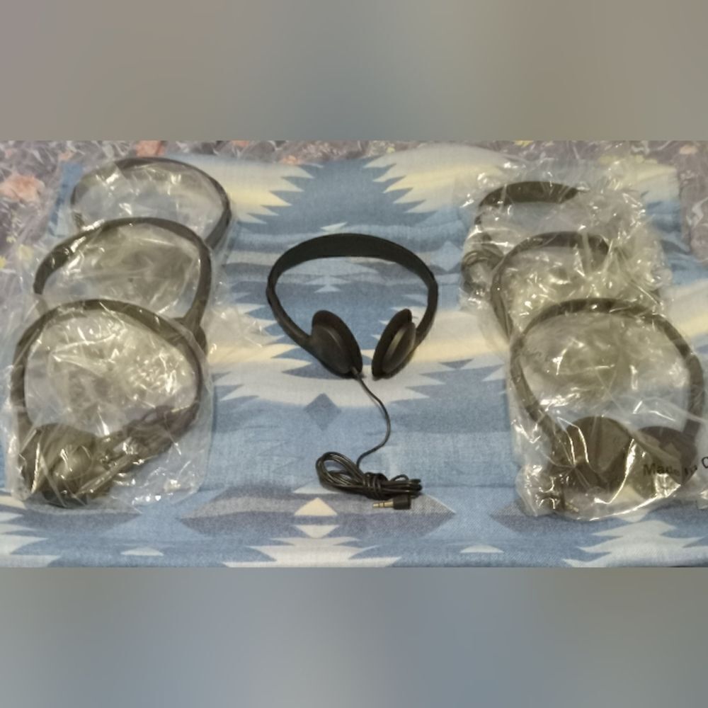 Skysonic over the head headphones in bulk fir classroom, airplane, hospital,etc